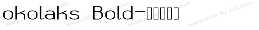 okolaks Bold字体转换